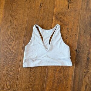 SET Active Light Gray Racerback Sports Bra